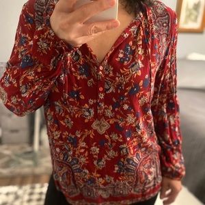 Woman’s Chelsea & Theodore Peasant style tunic top